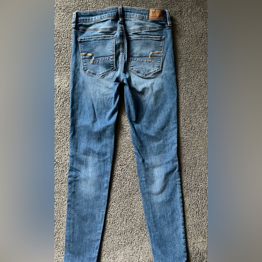 Aerie Next Level Stretch Classic Blue Denim Jeans